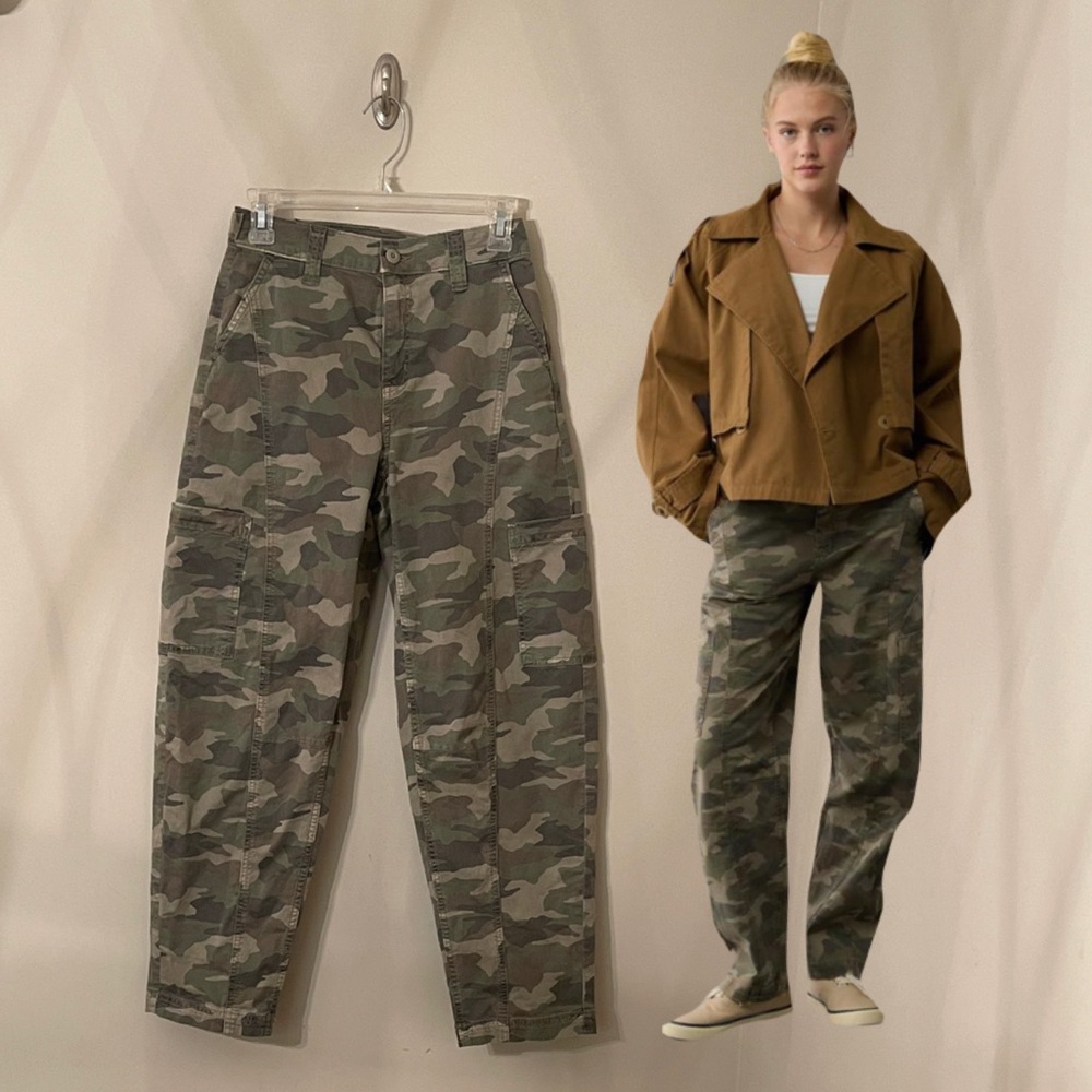 Women’s AE Stretch Barrel Cargo Pant Size 000 New with Tags
